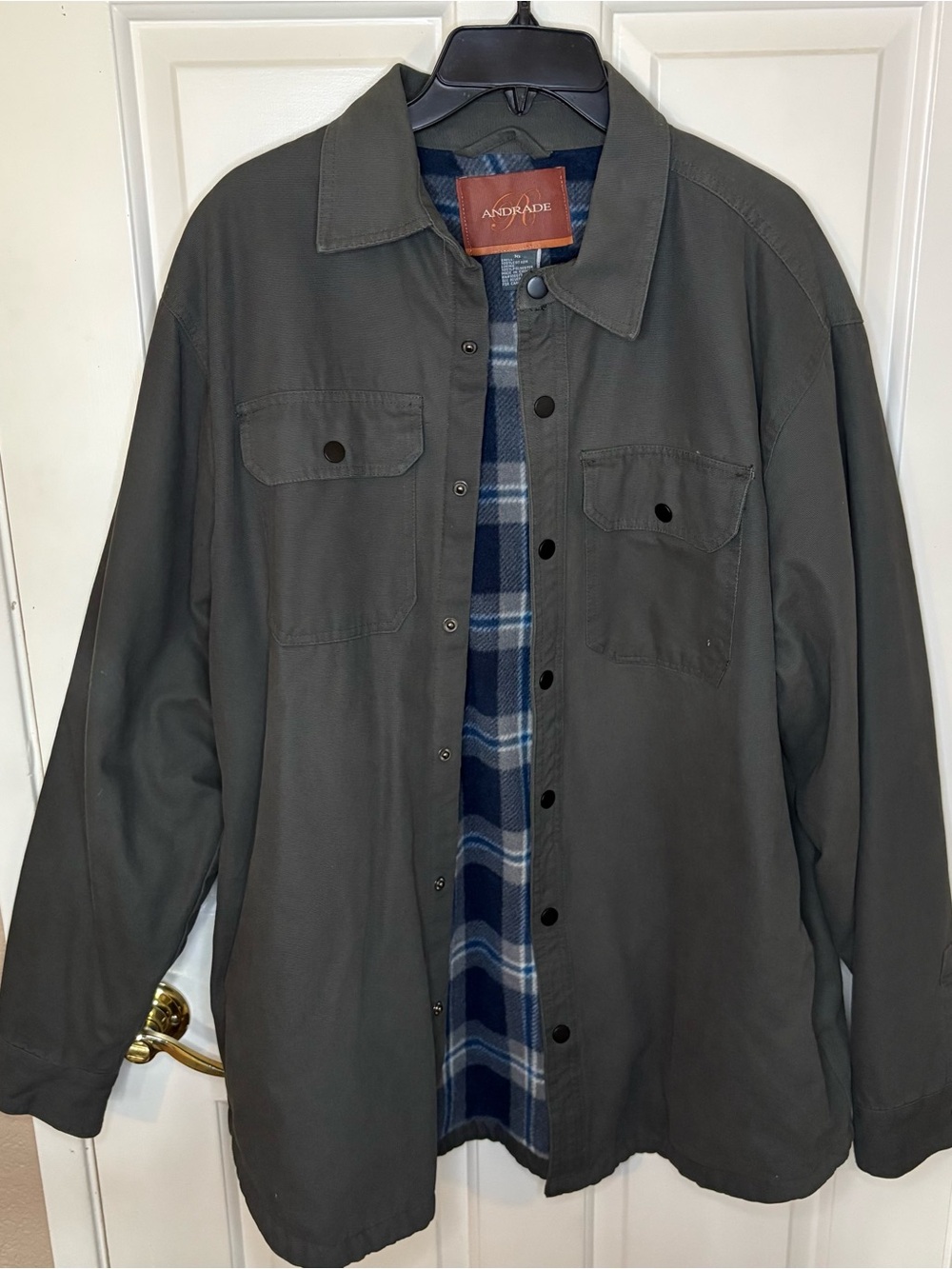Men’s Jacket with Plaid Lining
